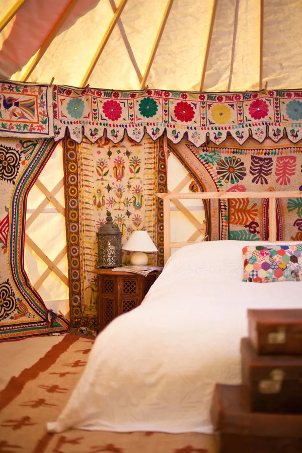 6 King Queen yurt The view at entrance