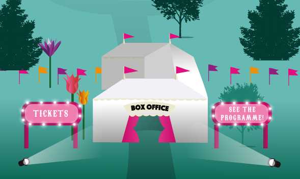 Online Festival Page Box Office Tent Popup Mobile