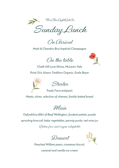 Sunday Banquet Menu 24 3