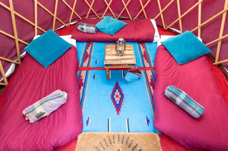 LARGE 12ftYurt 3SingleBed