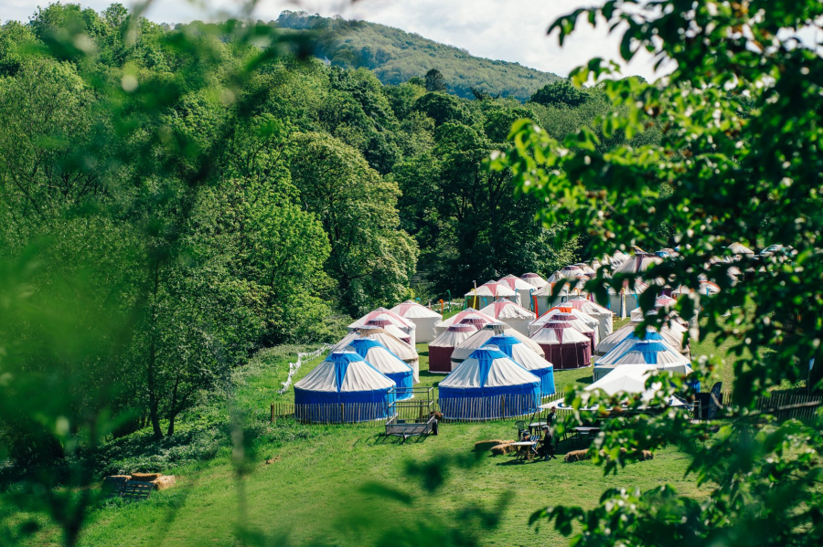 lots of yurts