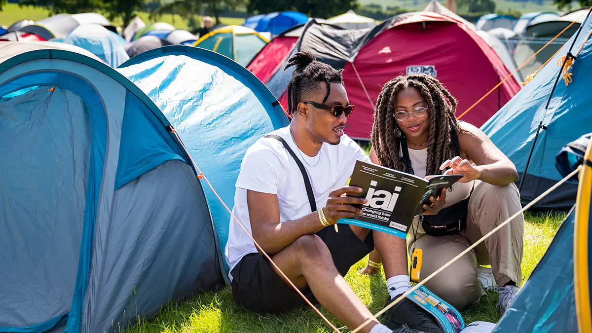 self pitched camping