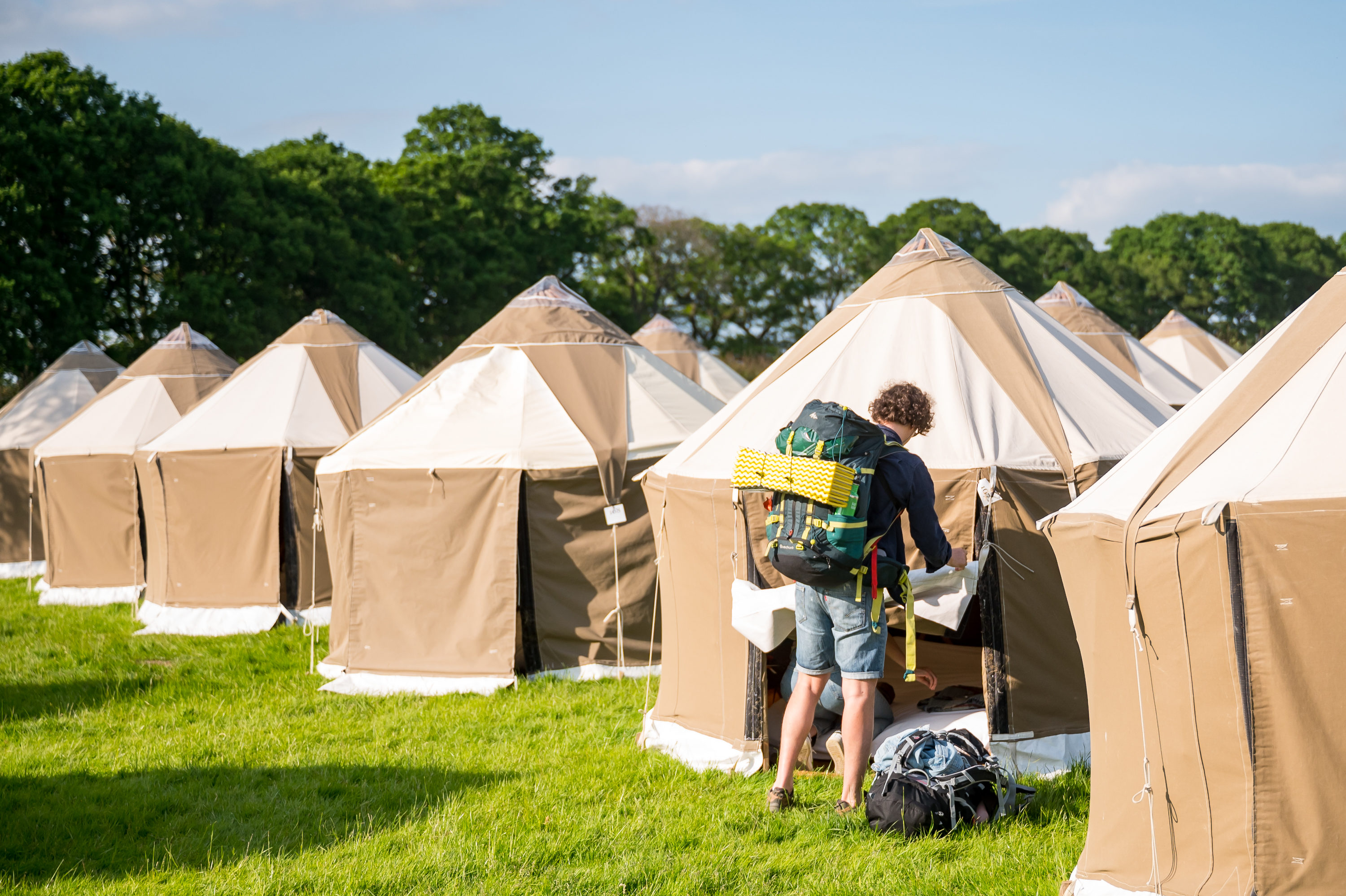 yurt from outside